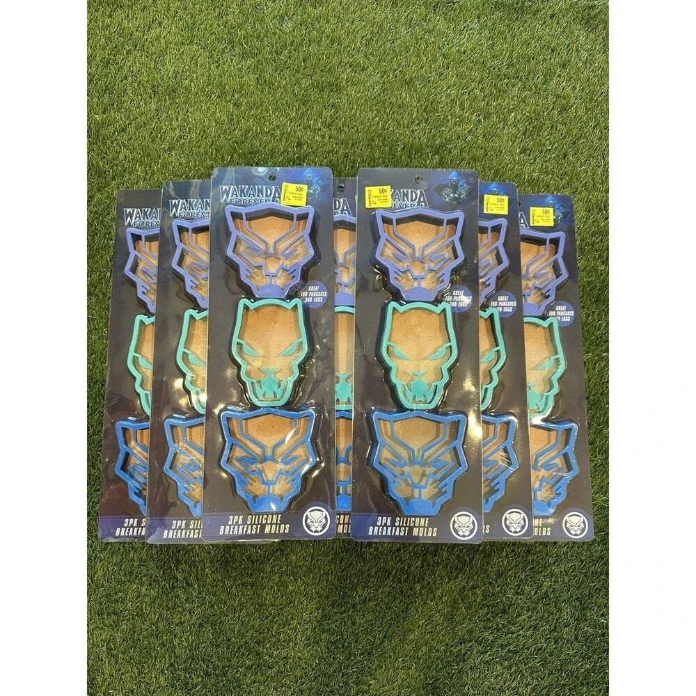 Marvel 3PK Silicone Breakfast Molds Wakanda Black Panther Lot Of 9
